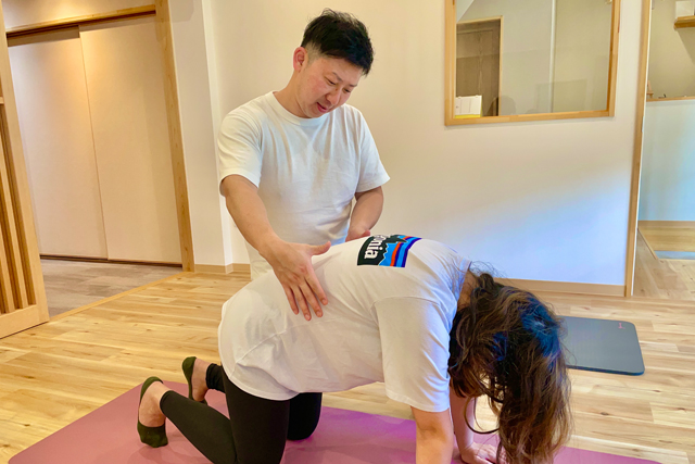 施術・運動（姿勢確認）